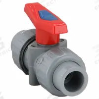 APPROVED VENDOR Manual Two-Way Ball Valve: 1/2 in Size, CPVC, Straight, Socket x FNPT, Two-Piece (MPN 4PGC4). Key specifications — Brand: APPROVED VENDOR; Handle: Lever.