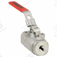 KECKLEY Manual Two-Way Ball Valve: 1/4 in, 316 Stainless Steel, Straight, FNPT x FNPT, One-Piece (MPN BVS6THFSSPGSL-025). Key specifications — Brand: KECKLEY; Handle: Locking Lever.