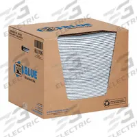 PIG Sorbent Pad: 43 oz Volume Absorbed Per Pad, 19 in x 15 in Pad Size (L x W), Perforated, 50 PK (MPN BLU106). Key specifications — Brand: PIG; Perforated: Perforated.