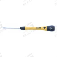 WIHA ESD-Safe Precision Hex Screwdriver: ESD Safe PicoFinish, Std Lg, 1.5 mm Tip Size, 2 in Shank Lg (MPN 27553). Key specifications — attr1205241: WIHA; attr1205242: 1.5 mm.