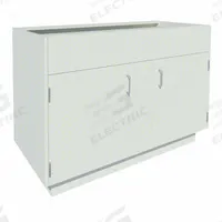 Sink Base Cabinet: 35 1/8 in Overall Ht, 22 in Overall Dp, 4 1/4 ft Overall Wd, Steel, 0 Drawers (MPN GRJTP186-52-2). Key specifications — Product Type: Sink Cabinet; Brand: INSTOCK; Material: Steel; Cabinet Type: Base Cabinets.