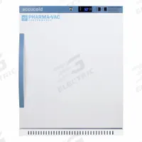 ACCUCOLD Vaccine Refrigerator: 6 cu ft, Upright, 2°C to 8°C, 25 in Overall Dp, 23 3/8 in Overall Wd (MPN ARS62PVBIADA). Key specifications — Door Opening Style: Right; Color: White; Alarm Type: Door Ajar; Manufacturer Part Number: ARS62PVBIADA; Brand: ACCUCOLD; Product Type: Vaccine Refrigerator; Door Type: Swing; Refrigerant Type: R-600a.