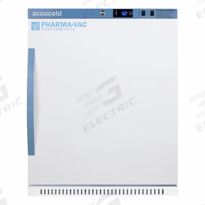ACCUCOLD Vaccine Refrigerator: 6 cu ft, Upright, 2°C to 8°C, 25 in Overall Dp - Pharmacy & Vaccine Refrigerators