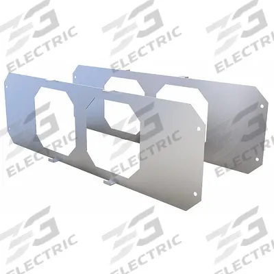 STI Smoke and Acoustical Pathway Device: Square, 0.8 in Overall Ht - Wall Mounting Brackets for Passthrough Devices
