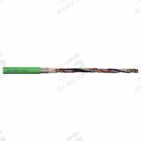 CHAINFLEX Measuring System Cable: (3) Pr 26 AWG (0.14)/(2) 22 AWG (0.50), Green, PUR Jacket (MPN CF113-038-D). Key specifications — Conductor Grouping: (3) Pair 26 AWG/(2) 22 AWG; Includes Ground: No; Overall Length: Order by the Foot; Minimum Bend Radius Factor - Fixed: 4 x OD; Minimum Bend Radius Factor - Flexible: 6 x OD; Brand: CHAINFLEX.