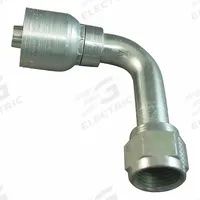 AEROQUIP Hydraulic Crimp Fitting: Steel x Steel, 90° Elbow, -16 For Hose Dash Size, JIC x Crimp (MPN 4SA16FJC16). Key specifications — Fitting Gender: Female x Genderless; Fitting Connection Type: JIC x Crimp; Thread Size: 1-5/16"-12; For Hose Dash Size: -16; Brand: AEROQUIP.