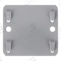 TENNSCO Tie Plate: 3 in x 2 3/4 in, Gray, Steel, Painted (MPN TP-1). Key specifications — Color: Gray; Finish: Painted; Material: Steel; Brand: TENNSCO.