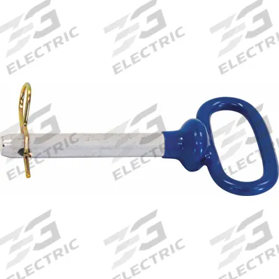 BUYERS PRODUCTS Hitch Pin: 1 in Pin Dia, 4 1/2 in Overall Lg, 4 1/2 in Usable Lg - Pin & Clips