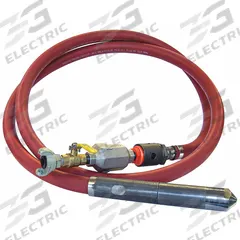 VIBCO Pneumatic Vibrator: 1 3/4 in Head Dia, 10 ft Shaft Lg, 14 in Radius of Vibration (MPN KA-1-3/4). Key specifications — attr125265: VIBCO; attr125297: Quick Connect.