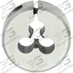 CLE-LINE Round Threading Die: 1/4"-28 UNF, 1 1/2 in OD, Adj, High Speed Steel (MPN C65840)