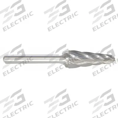APPROVED VENDOR Carbide Bur: Ball-Nosed Cone, SL-6NF, Aluminum Cut, 5/8" x 1 5/16" Head - Aluminum-Cut Ball-Nosed Cone Burs