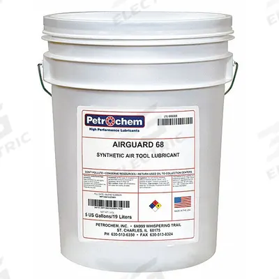 PETROCHEM Air Tool Oil: Synthetic, -55°F Min. Op Temp., 450°F Max. Op Temp., NSF H2 - Air Tool Lubricants