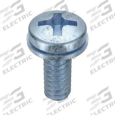 SEMS Screw: Internal Tooth, #4-40 Thread Size, 3/8 in Lg, Steel, Zinc-Plated - Machine Screws with Internal Tooth Lock Washers