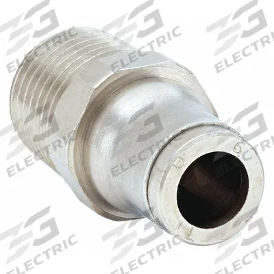 LEGRIS Push-Fit Adapter Fitting: 6 mm OD x 1/4 in Pipe Size, Push-to-Connect x MBSPT - Nickel-Plated Brass Tube Fittings