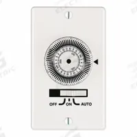 INTERMATIC Wall Switch Timer: 24 hr Max, 20 min Min, SPST, 120V AC, No Wall Plate Included, White (MPN KM2ST-1G). Key specifications — attr211252: INTERMATIC; attr1070698: No Hold Included.