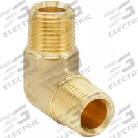 PARKER Metal Pipe Elbow: 90° Elbow, Brass, 1/2 in x 1/2 in, Male NPT Threaded x Male NPT Threaded (MPN 1/2 CR-B). Key specifications — Maximum Operating Pressure: 3,900 psi.