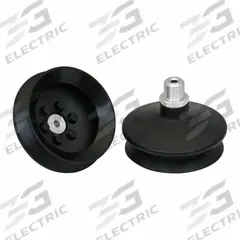SCHMALZ Vacuum Pad Assembly: 1.5 Folds, G1/4 in, 68 mm Pad Dia, NBR, 55 A, Black, 38 mm Pad Ht (MPN 10.01.06.00685). Key specifications — attr1019168: 55 A; attr1019165: 10.01.06.00685; attr1019167: SCHMALZ; attr1019180: Black.