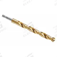 BOSCH Hex Shank Drill Bit: 1/2", 135° Split Point, TiN-Coated HSS, Impact Rated (MPN TI2159IM). Key specifications — attr1234973: Impact Rated; attr1234966: BOSCH; attr1234978: 0.5000.