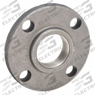 ANVIL Metal Pipe Flange: 1 1/4 in, Female NPT Threaded, Cast Iron, Flat Flange - Threaded Steel & Iron Pipe Flanges