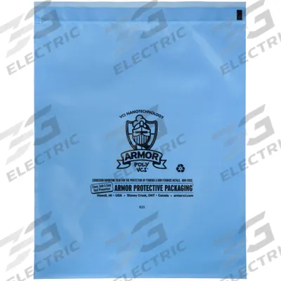 ARMOR POLY Reclosable Bag: 4 mil Thick, 4 in Wd, 6 in Lg, Hang Hole Not Included - VCI Reclosable Poly Bags