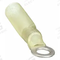 GRAINGER Ring Terminal: Yellow, Heat Shrink Insulation, #10 Stud Size, 12 AWG to 10 AWG Wire Sizes (MPN 4FRE9). Key specifications — Brand: GRAINGER.