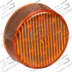 MAXXIMA Clearance Marker Light: Clearance Light, LED, Round, Surface Mount, Amber, Grommet, IP67 (MPN M09100Y). Key specifications — Lens Color: Amber; Brand: MAXXIMA; Electrical Connection: PL-2 Connector; Lighting Technology: LED; Mount Type: Grommet; SAE Lens Code: P2.