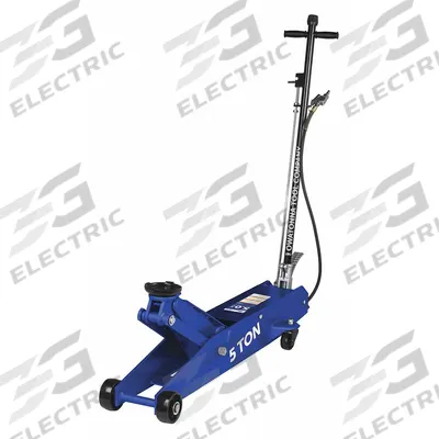 OTC Trolley Floor Jacks: Steel, Pneumatic, Air/Mechanical, 5 ton Load Capacity