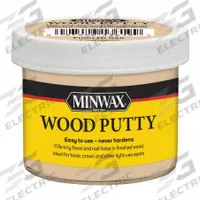 MINWAX Wood Putty: Wood Repair, 3.75 oz Container Size, Pail, Pickled Oak (MPN 13619000). Key specifications — Color: Pickled Oak; Brand: MINWAX.