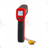 TRIPLETT Infrared Thermometer: IRT227, Avg/Difference/Max Temp/Min Temp, Adj @ 0.05 to 1.00, NFC. Key specifications — Features: Built-In Laser Identifies the Measurement Area; Testing Functions: Minimum Temperature; Temperature Alerts: High Temperature; Standards: CE; Resolution °F: 0.1°F; Manufacturer Part Number: IRT227; Mounting Style - NEW: Handheld Only; Intrinsic Safety - NEW: Not Specified Intrinsically Safe.