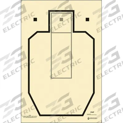 ACTION TARGET Shooting Range Targets: Paper, Silhouette Target, 35 in Ht, 23 in Wd - Silhouette Targets