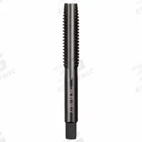 MILWAUKEE Straight Flute Tap: 7/16"-14 UNC, 2B, 4 Flute, Plug Chamfer, Black Oxide Carbon Steel (MPN 49-57-5155)