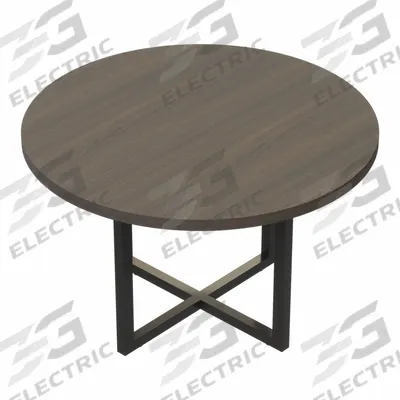 MIRELLA Conference Table: Circle, Fiberboard, Southern Tobacco, 29 1/2 in Overall Ht - Round Conference Tables