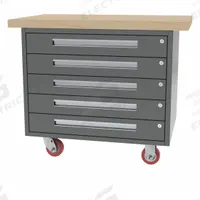 GREENE MANUFACTURING, INC. Mobile Cabinet Workbench: 38 in x 28 in, Butcher Block, Gray (MPN MG-250.M). Key specifications — Included Components: No Additional Components; Assembly: Fully Assembled; Brand: GREENE MANUFACTURING, INC..