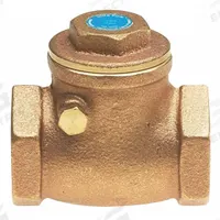 MILWAUKEE VALVE Swing Check Valve: Swing, Inline Valve Body, 2 in Pipe Size, FNPT x FNPT, Brass, Std (MPN UP0967000200). Key specifications — Brand: MILWAUKEE VALVE.
