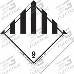 LABELMASTER Miscellaneous Dangerous Goods Placard: Dangerous, 4 3/4 in x 3 15/16 in, Label, 500 PK (MPN SNT9). Key specifications — Material: Semi-Gloss Paper; Brand: LABELMASTER; Message: Dangerous.