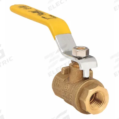 APOLLO Manual Two-Way Ball Valve: 1/4 in, Brass, Straight, FNPT x FNPT - Brass Ball Valves