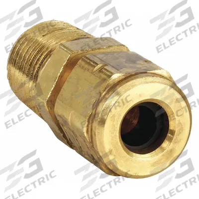 PARKER Compression Fitting Adapter: 1/4 in OD x 1/4 in Pipe Fitting Size, Compression x MNPT - Oil, Fuel & Coolant Compression Fittings