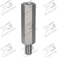 Standoff: Male x Female, #4-40 Thread Sz, 1 1/4 in Lg, Hex, Stainless Steel, Plain, 10 PK (MPN HMF107-440-SS). Key specifications — Brand: APPROVED VENDOR.