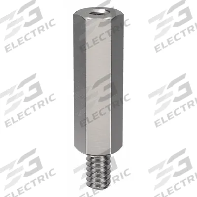 APPROVED VENDOR Standoff: Male x Female, #4-40 Thread Sz, 1 1/4 in Lg, Hex, Stainless Steel - Stainless Steel Male x Female Standoffs