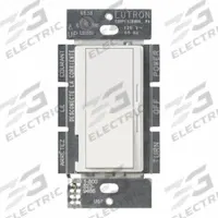 LUTRON Lighting Dimmer: 1-Pole, 120V AC, 450W (MLV), 450W (MLV), White, Diva, Diva (MPN DVLV-600P-WH). Key specifications — Brand: LUTRON; Sub-brand: Diva; Load Rating @ 120V AC: 450W (MLV); Neutral Required: No; Operating Voltage: 120V AC; Series: Diva.