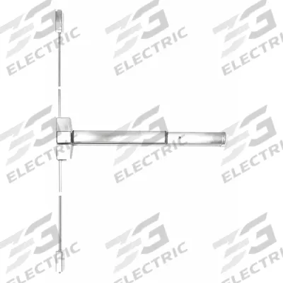 CORBIN Surface Vertical Rod: 48 in Max Door Wd - Surface Vertical Rod Push Bars