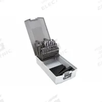 APPROVED VENDOR Screw Machine Drill Bit Set: 21 Pc, 1/16" to 3/8" by 64ths, 135° 4-Facet Point (MPN 460-000021B). Key specifications — attr1238841: Box.