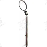 MAG-MATE Inspection Mirror: 1 1/2 in Dia Mirror Size, Mirr. Mat. Glass, Mirr. Shp. Round (MPN 306TR). Key specifications — attr1004918: MAG-MATE; attr1004923: Brass.