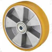 APPROVED VENDOR Caster Wheel: 9 13/16 in Wheel Dia., 2 3/8 in Wheel Wd, Polyurethane, Aluminum, Std (MPN ALTH 250/25K-BB0.75). Key specifications — Brand: APPROVED VENDOR; Wheel/Tread Color: Tan.