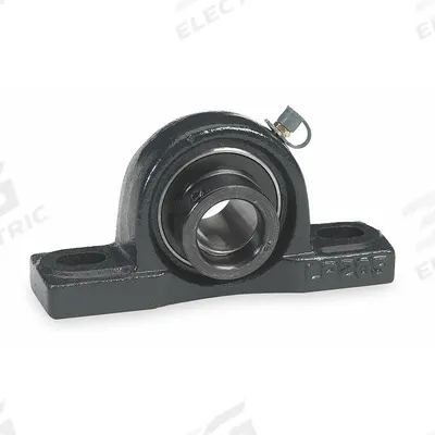Dayton Pillow Block Bearing: 2 3/16 in Bore, Cast Iron, Eccentric Collar - General Purpose Pillow Block Ball Bearings