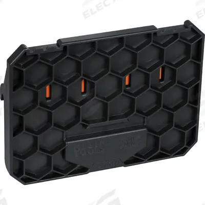 KLEIN TOOLS Tool Case Rail Attachment: 1 5/16 in W x 7 in D x 5 1/4 in H, Plastic - MODBox Rail Attachments & Adapters