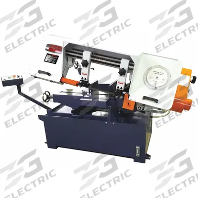 Dayton Band Saw: 10 in x 16 in, 95 to 350 SFPM, 0° to 60°, 6.2, 3 Phase - Mitering Manual Horizontal Band Saws