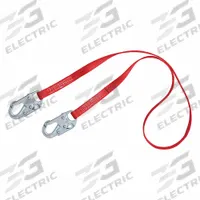 3M PROTECTA Positioning Lanyard: Steel Snap Hook, Steel Snap Hook, 3 ft Lg, 310 lb Capacity (MPN 1385102). Key specifications — Color: Red; Brand: 3M PROTECTA; Adjustable Length: No.