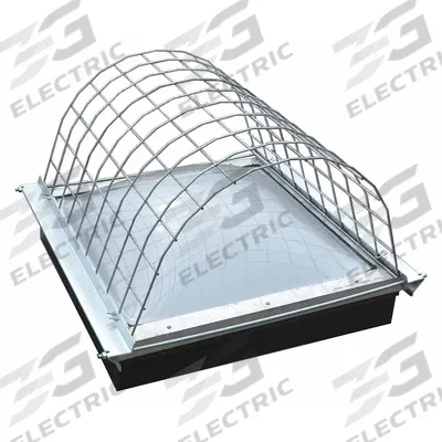 GARLOCK SAFETY SYSTEMS Skylight Guard: Steel, Fits 28 in Skylight Lg - Domed Surface-Mount Skylight Guards