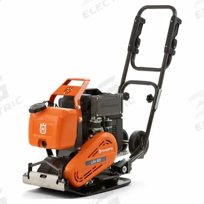 HUSQVARNA Plate Compactor: 14 in Plate Lg, 13 3/4 in Plate Wd, 2,338 lbf - Battery-Powered Tamping Rams & Plate Compactors